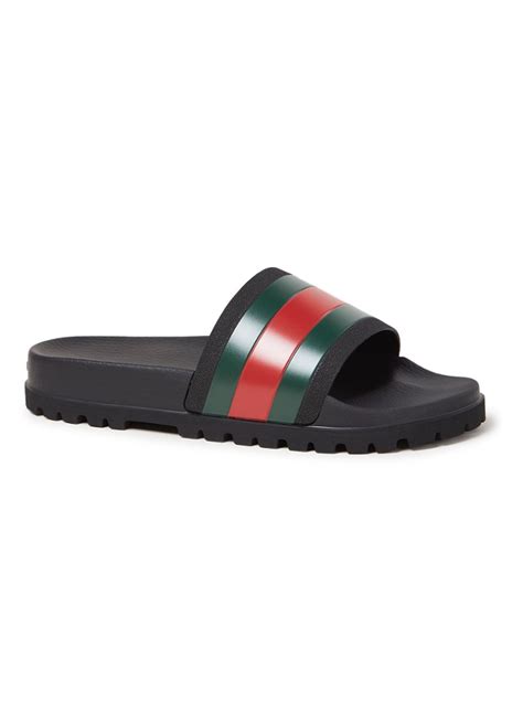 gucci slippers dames zwart|gucci fur slippers review.